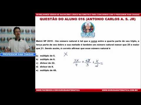 016 - Questão do Aluno - Múltiplos de um Número - Matemática (www.gurudamatematica.com.br)