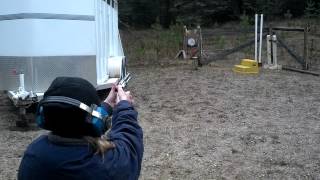 preview picture of video 'Cindy Shooting a Ruger Vaquero Bisley in 44 Mag'