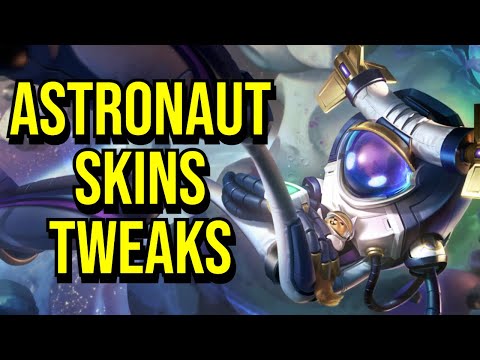 NEW Astronaut Skins Tweaks | Xerath | Fizz | Ivern | Singed | Kennen | League of Legends