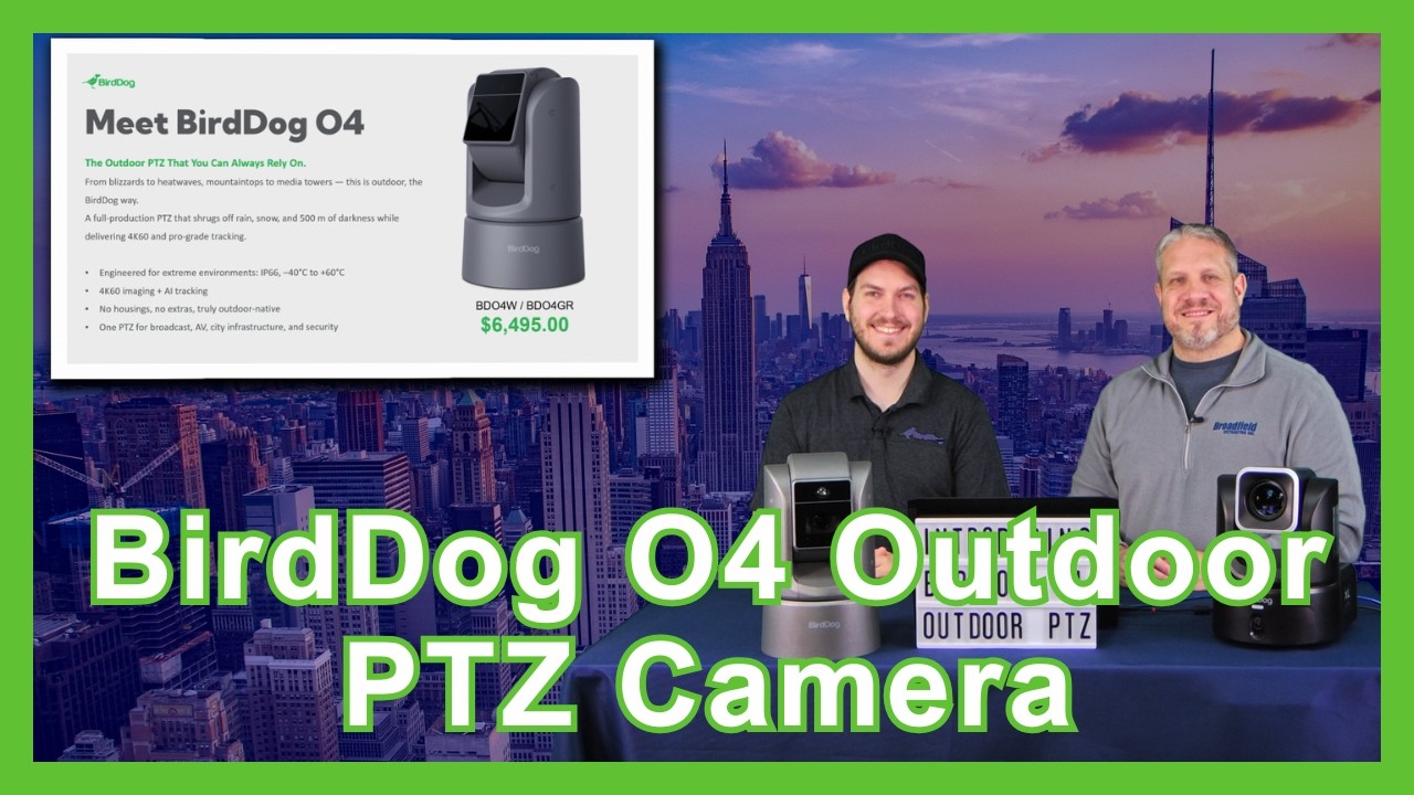 BirdDog O4 Outdoor 4K60 PTZ | All-Weather NDI Workflows