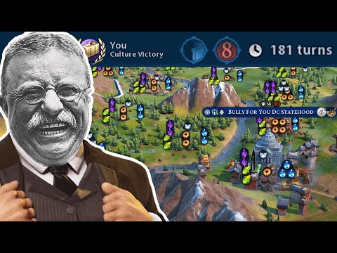 DEITY PRESERVES ONLY Bull-Moose Teddy Is Honestly Just Unfair At This Point - Civ 6 America Pt. 1
