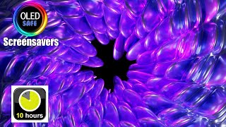 Metallic Abstract Multicolor Screensaver - 10 Hours - 4K - OLED Safe