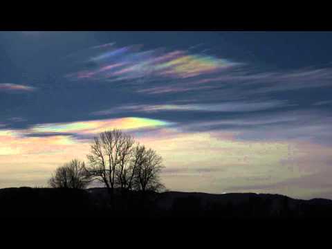 Iridescent clouds over Miesbach 10.01.2015