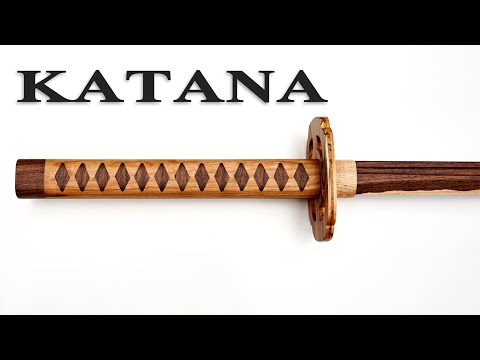 Making a Katana from Scrap Wood - Hattori Hanzō Quality - Woodworking