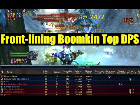 Boomkin Front-lining AV - 1.6 MILLION damage Morphious ft. Idkyet healing - Classic WOTLK PvP