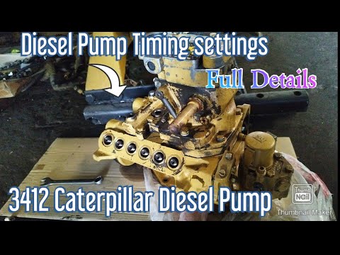 #CAT# Caterpillar 3412 DITA Diesel Pump Timing settings How to Diesel Pump Timing Adjust Fuel Pump T