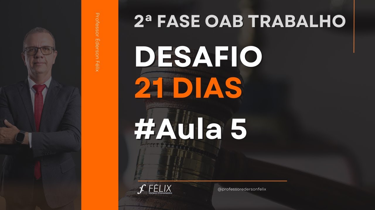 2nd phase of the OAB Work - Class #5 - 21 Day Challenge - Execution