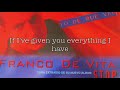 Tú De Qué Vas - Franco De Vita (English Lyrics)