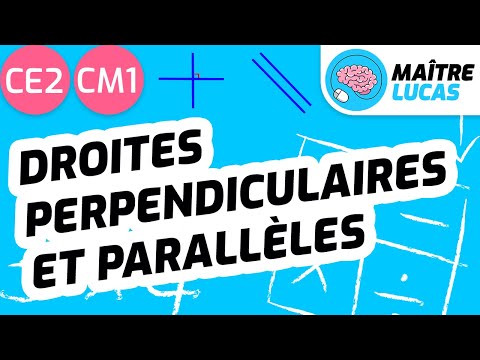 Droites perpendiculaires et parallèles CE2 - CM1 - Cycle 2 et 3 - Maths - Mathématiques - Géométrie