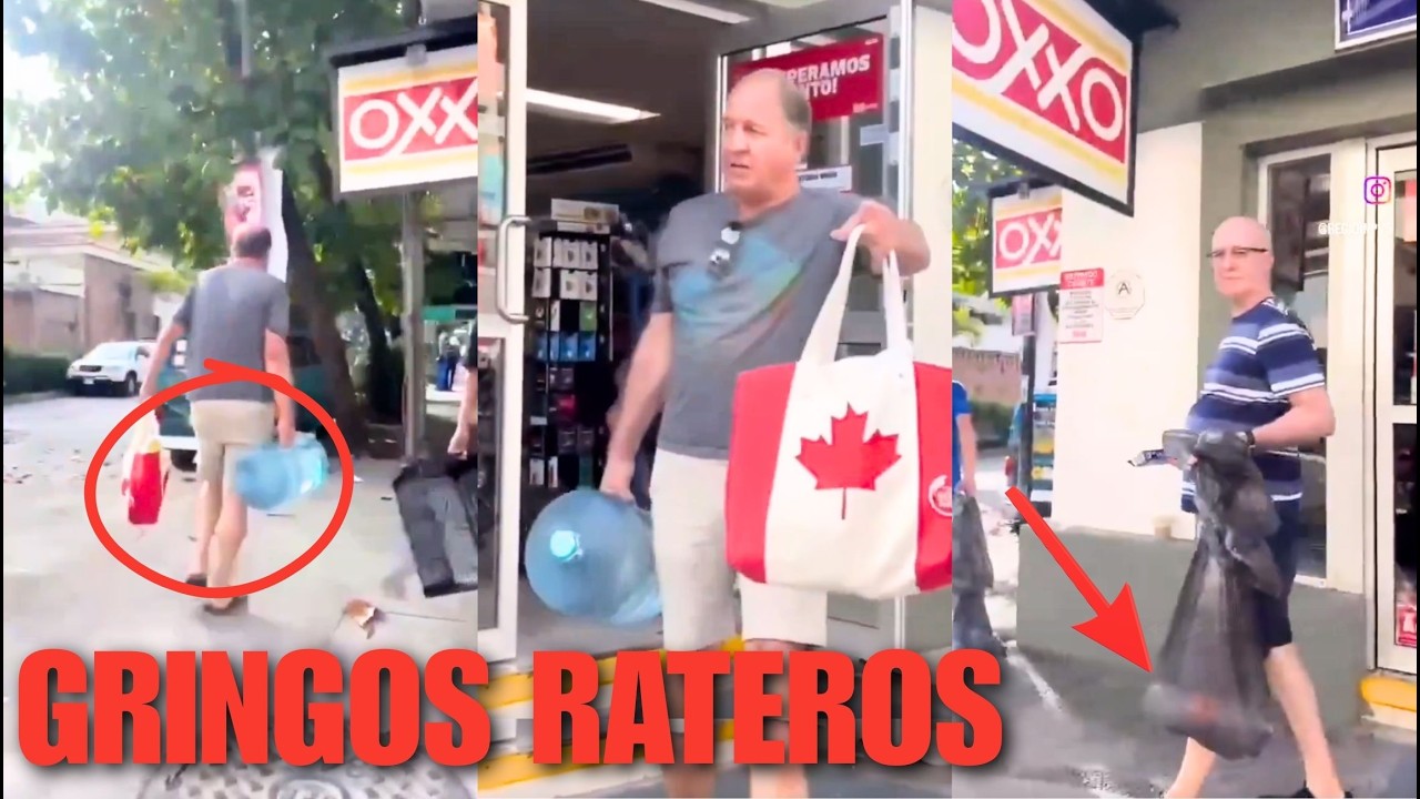 GRINGOS ROBAN MERCANCÍA de UNA TIENDA ATACADA en MÉXICO