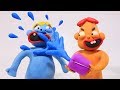Oba And Trup Stop Motion Cartoon Episode 15 Playing Water Balloon