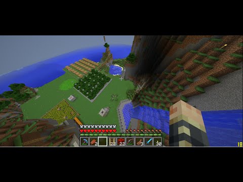LawlessNate - Jumping off a mountain with feather falling 4 - Minecraft