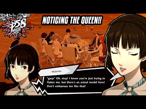 Persona 5 Strikers When Joker Notices Makoto's Beauty!!