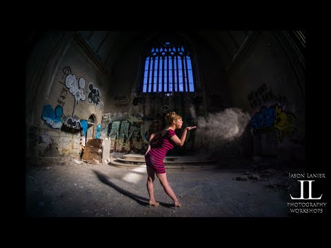 Pin Up Shoot In Abandoned Detroit St. Agnes Cathedral Sony A6000 Frames Per Second with Jason Lanier