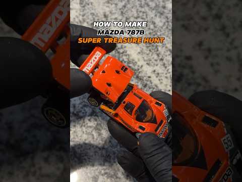 HOW TO MAKE MAZDA 787B SUPER TREASURE HUNT #hotwheels #mazda #787b #racecar #diy #tutorial