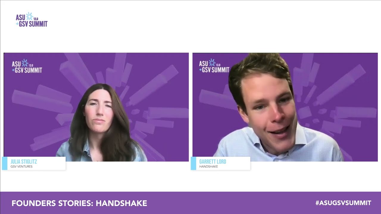 Founders Stories: Handshake with Garrett Lord | ASU+GSV 2022