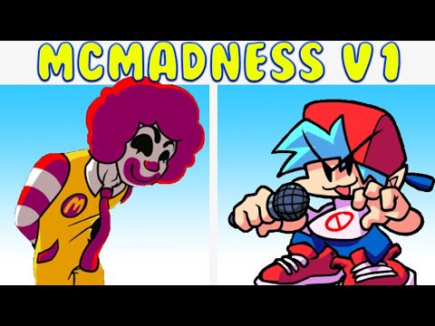 Friday Night Funkin' McMadness V1 Demo FULL WEEK [FNF MOD/HARD/vs Ronald McDonald]