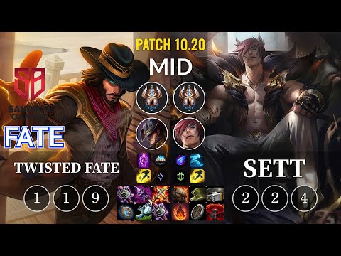SB FATE Twisted Fate vs Sett Mid - KR Patch 10.20
