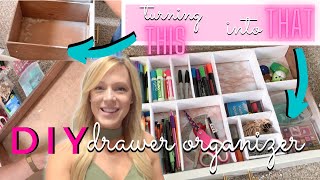 Desk Makeover | DIY Drawer Organizer | Budget Decor | Dollar Store Crafts | The Craf-T Home