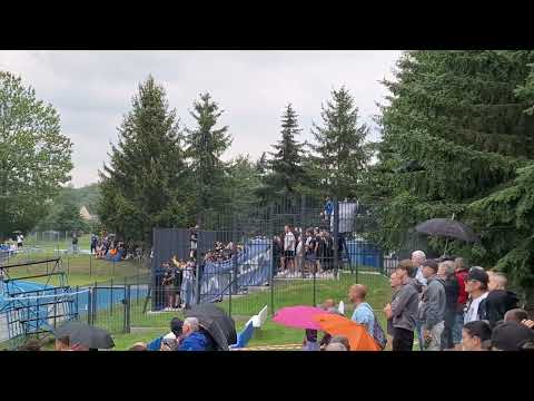 GKS Glinik Gorlice 2-1 JKS Jarosław (19 czerwca 2025) kibice JKS-u jako pierwsi w nowej klatce 