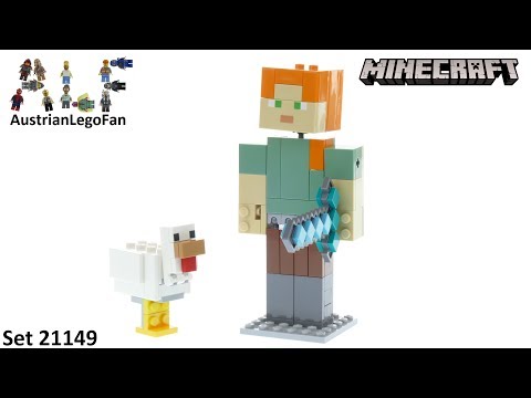 Vidéo LEGO Minecraft 21149 : Bigfigurine Minecraft Alex et son poulet