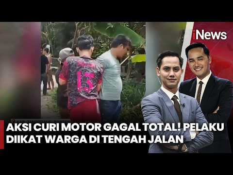 Maling Motor Ditangkap dan Diikat Warga, Suasana Tegang! | iNews Pagi 12/2