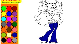 Free Bratz Coloring Pages For Girls - Bratz Coloring Pages
