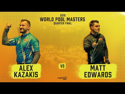 Alex Kazakis vs Matt Edwards | 2019 World Pool Masters Quarter Final