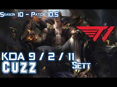 T1 Cuzz SETT vs LEE SIN Jungle - Patch 10.5 KR Ranked