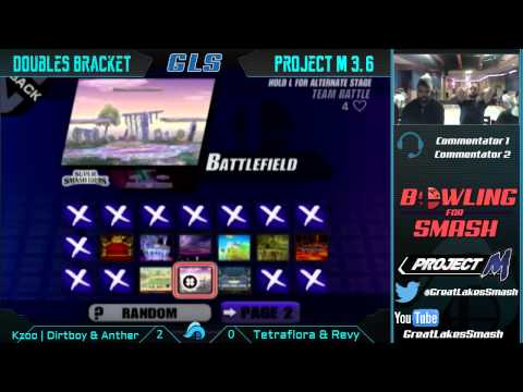 Bowling for Smash IV Project M Doubles - Kzoo | Dirtboy & Anther vs. Tetraflora & Revydog