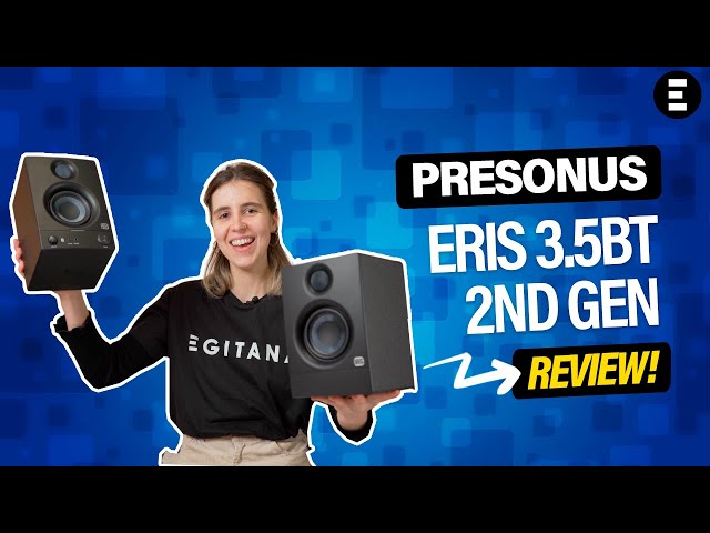 Vídeo relacionado con PreSonus Eris 3.5BT Gen 2, Altavoces Activos de Escritorio 3.5" con Bluetooth para Multimedia, Juegos, Producción Musical de Calidad Estudio, Potencia 50 W