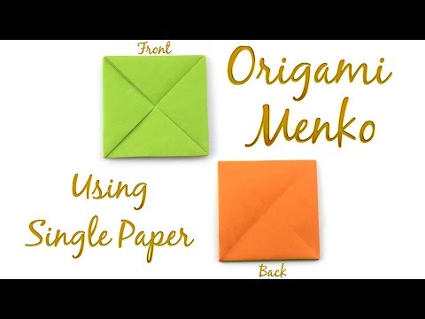 Easy Origami Menko Tutorial (Hyo Ahn)