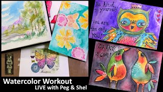 Art Joy of Sharing LIVE - #WatercolorWorkout