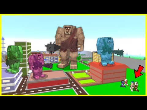 DEV TEPEGÖZLER ŞEHRİ İSTİLA ETTİ, ŞEHİRDEN KAÇTIK! 😱 - Minecraft