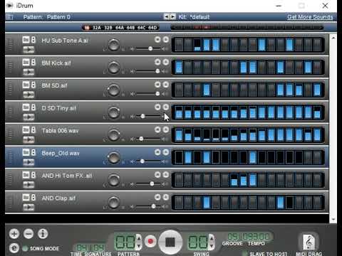 Idrum 1.75 instrumental bateria sequência 