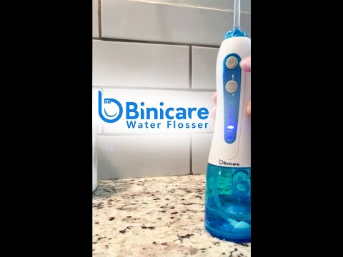 Floss like a boss with Binicare cordless water flosser for teeth.