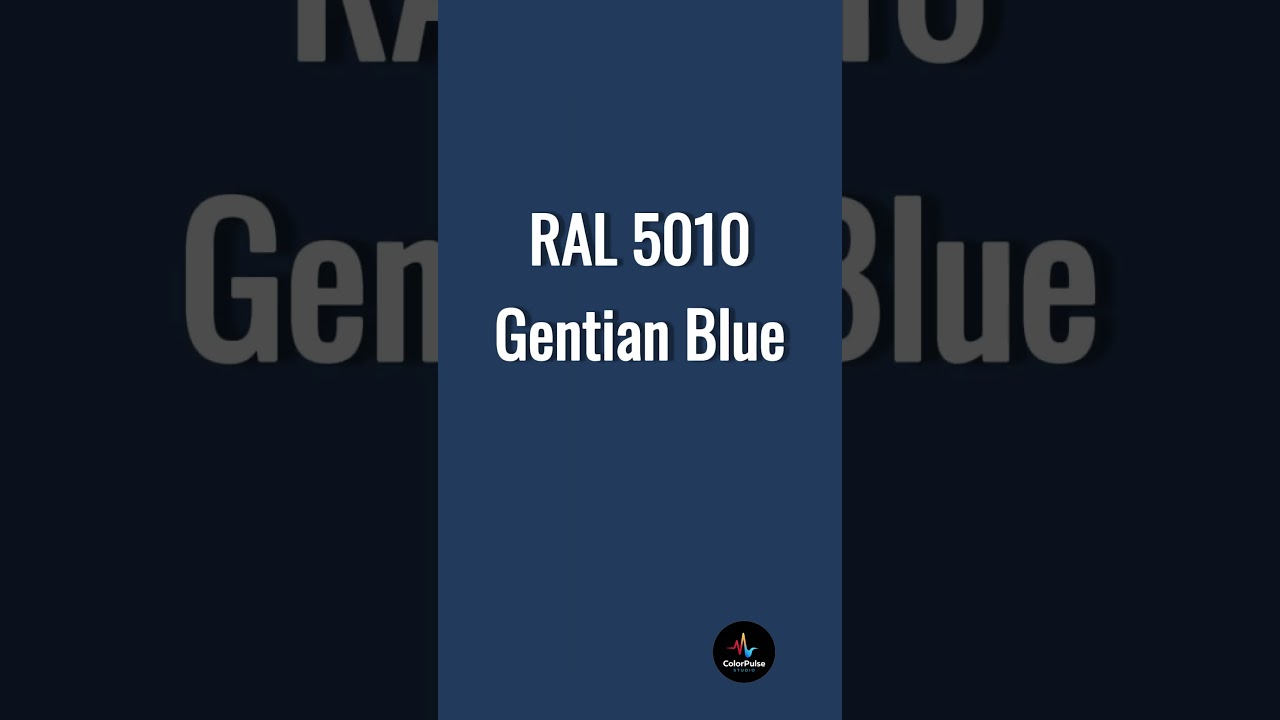 🔵 RAL 5010 Gentian Blue | Strong & Professional Color #ralcolors #shorts #bluecolor #colorpalette