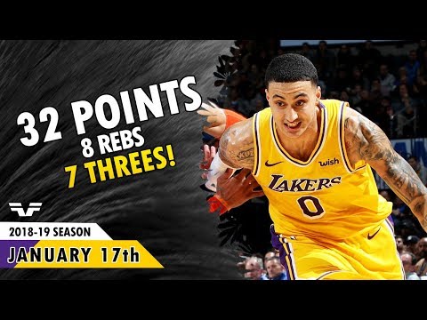 Kyle Kuzma - 2019.01.17 - Lakers vs Thunder - 32 Pts, 8 Rebs, 7 Threes
