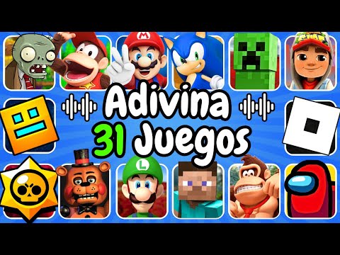 Guess 31 GAMES by the SONG😱🎶20 MINUTES of Games😎Mario Bros❤️Minecraft💚Sonic💙Pacman❤️