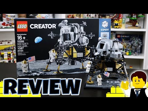 LEGO NASA Apollo 11 Lunar Lander Review! Set # 10266 2019