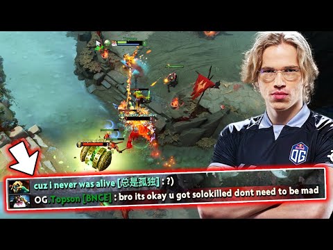 Topson SNIPER vs Mad HUSKAR - Mid Lane DOTA 2