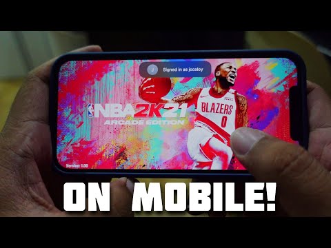 NBA 2K21 Arcade Edition on Mobile, My Career, Black Top & Play Now
