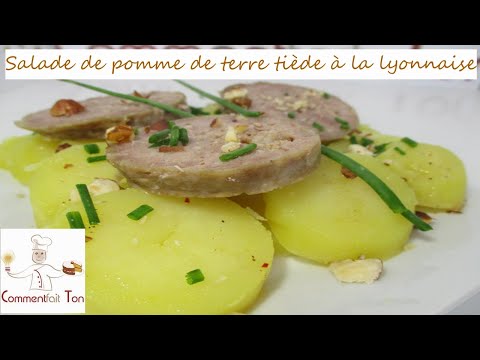 Salade de pomme de terre tiède à la lyonnaise -recette salade composée