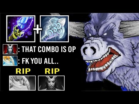 Most Cancerous Combo! OC Scepter Spirit Breaker + Tinker No Escape Charge Enemy Rage WTF Dota 2
