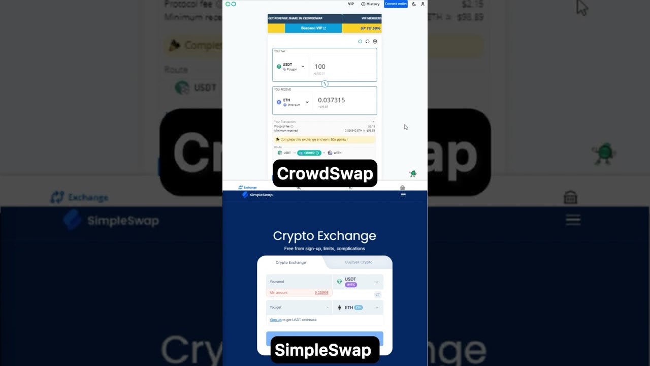 CrowdSwap and SimpleSwap