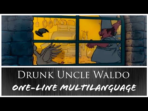 The Aristocats - Drunk Uncle Waldo one-line multilanguage | In 24 languages