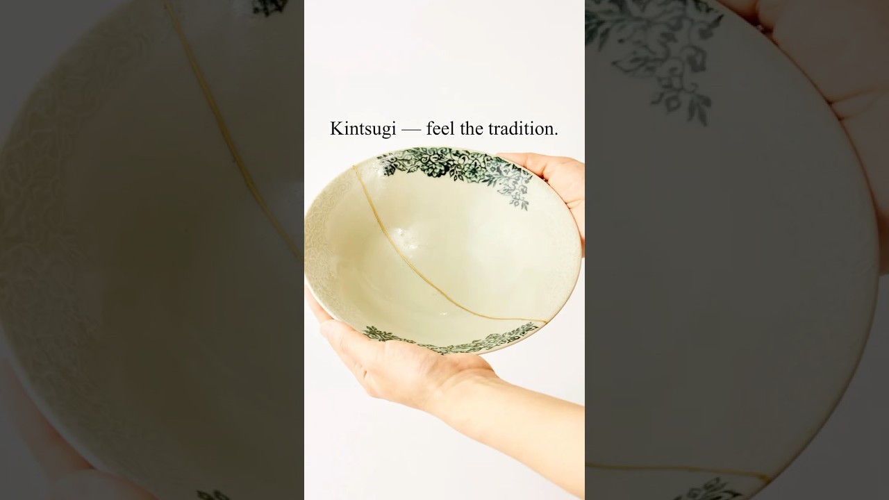 Kintsugi - feel the tradition.【Tsugu Tsugu】#kintsugi #goldrepair