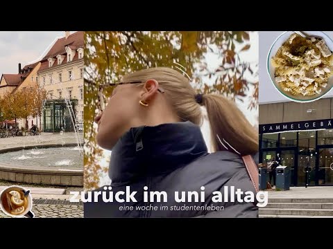 zurück im uni alltag  || eine woche im studentenleben|| weekly vlog ||