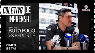 Técnico Bernardo Franco - Pós jogo Botafogo X Esporte de Patos