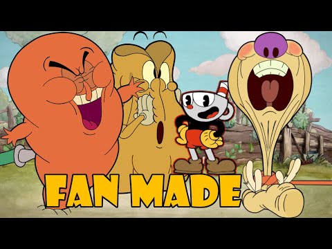 The Cuphead Show Root Pack Fan Made Boss Fight  ( Animation )